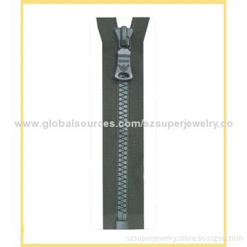 Shoes close end resin zipper|Plastic zipper